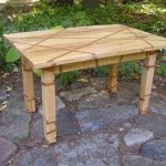 1 maple crisscross table